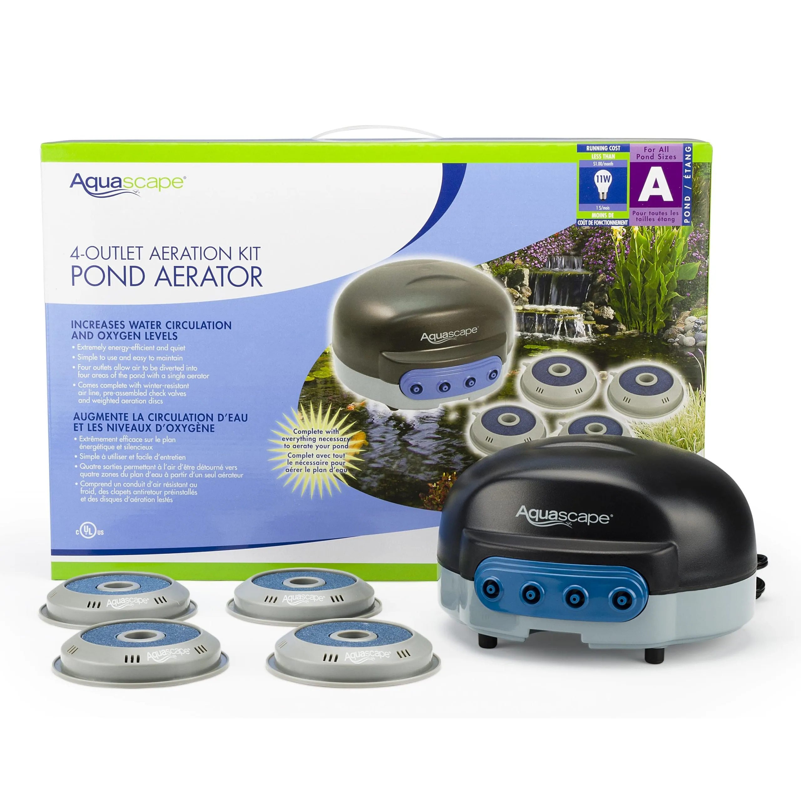 4-OUTLET POND AERATION KIT