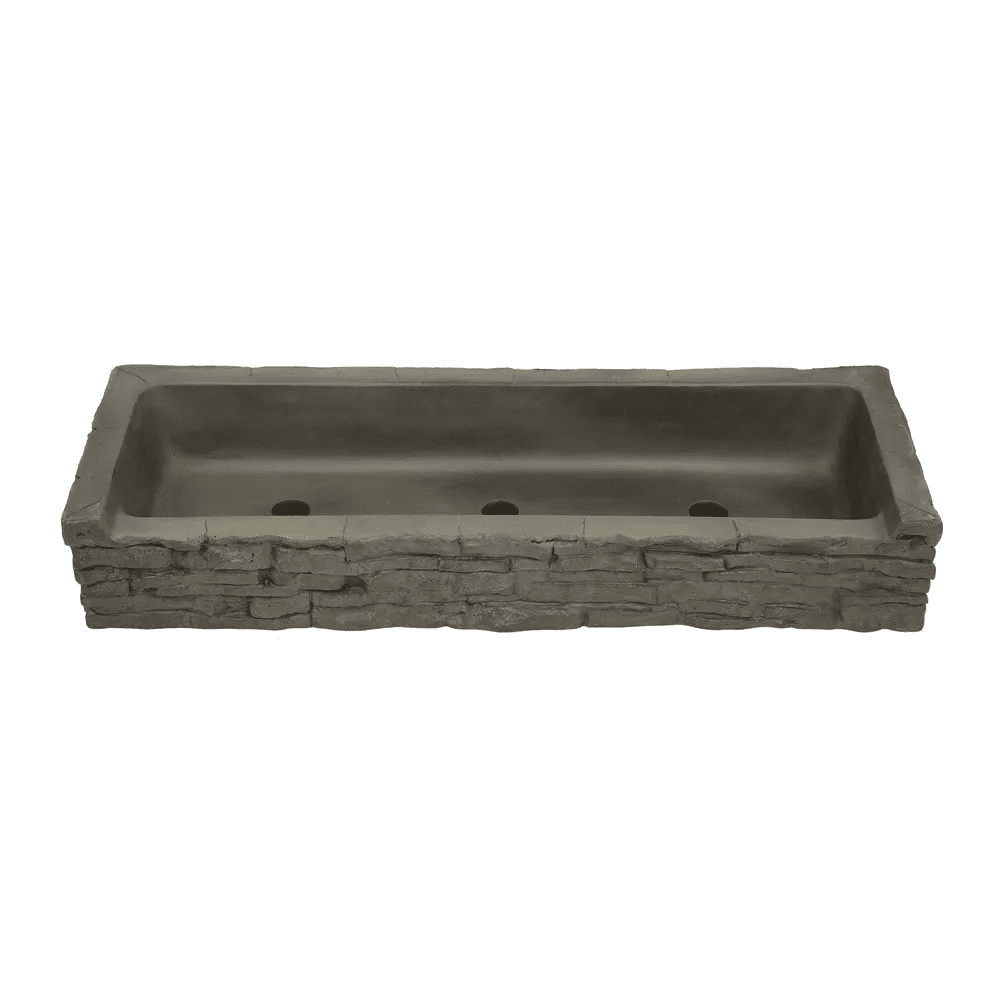 STACKED SLATE WALL TOPPER-STRAIGHT FRONT-SPILL - Image 3