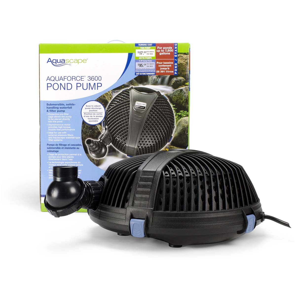 AQUAFORCE 3600 SOLIDS-HANDLING POND PUMP