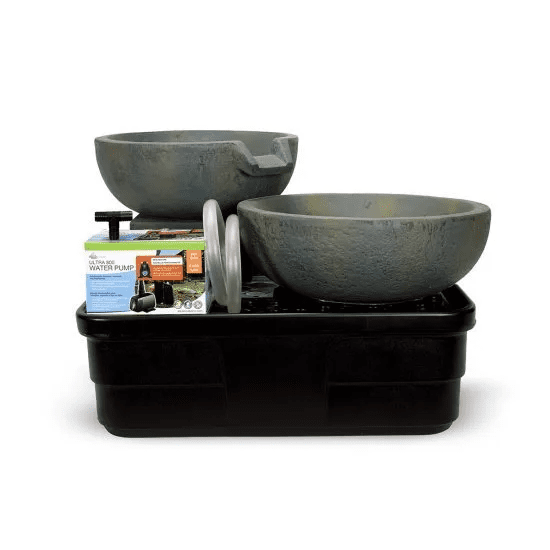 SPILLWAY BOWL AND BASIN FOUNTAIN KIT - PATINA - 19"/21" DIA (49/52 CM)