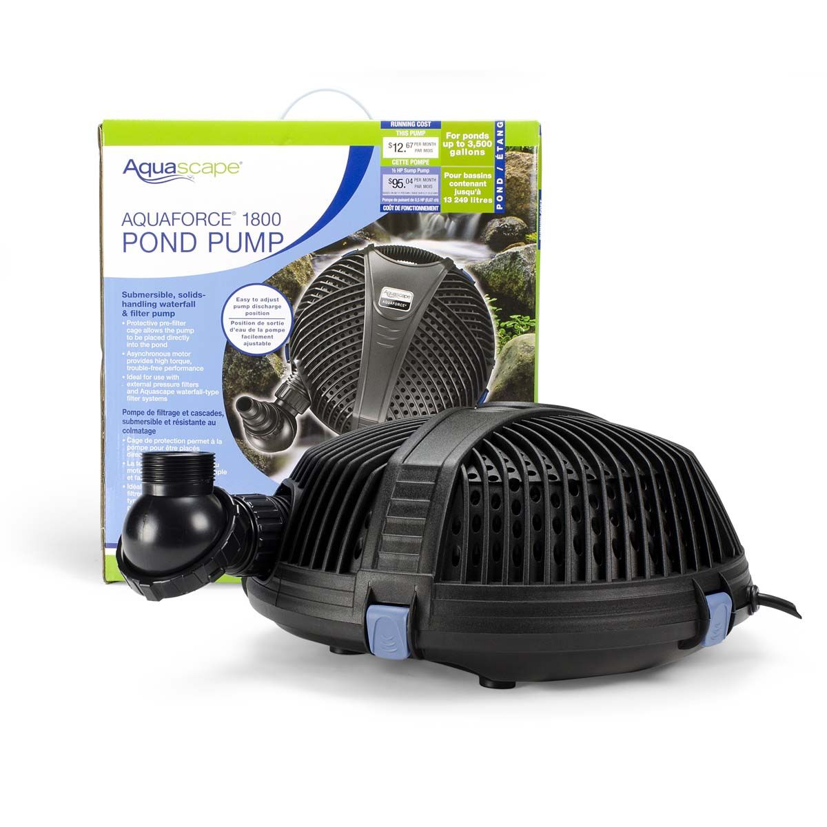 AQUAFORCE 1800 SOLIDS-HANDLING POND PUMP