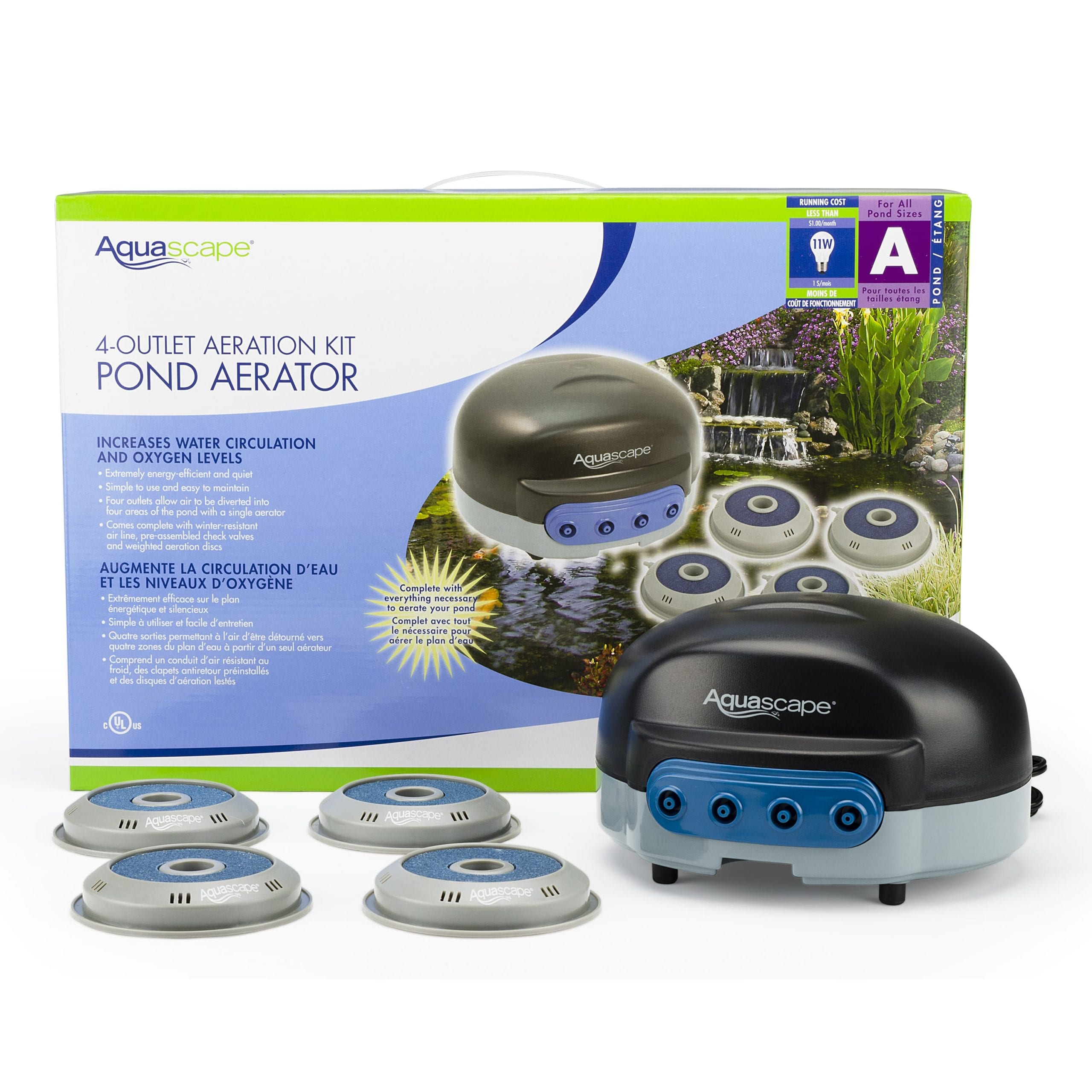 4-OUTLET POND AERATION KIT