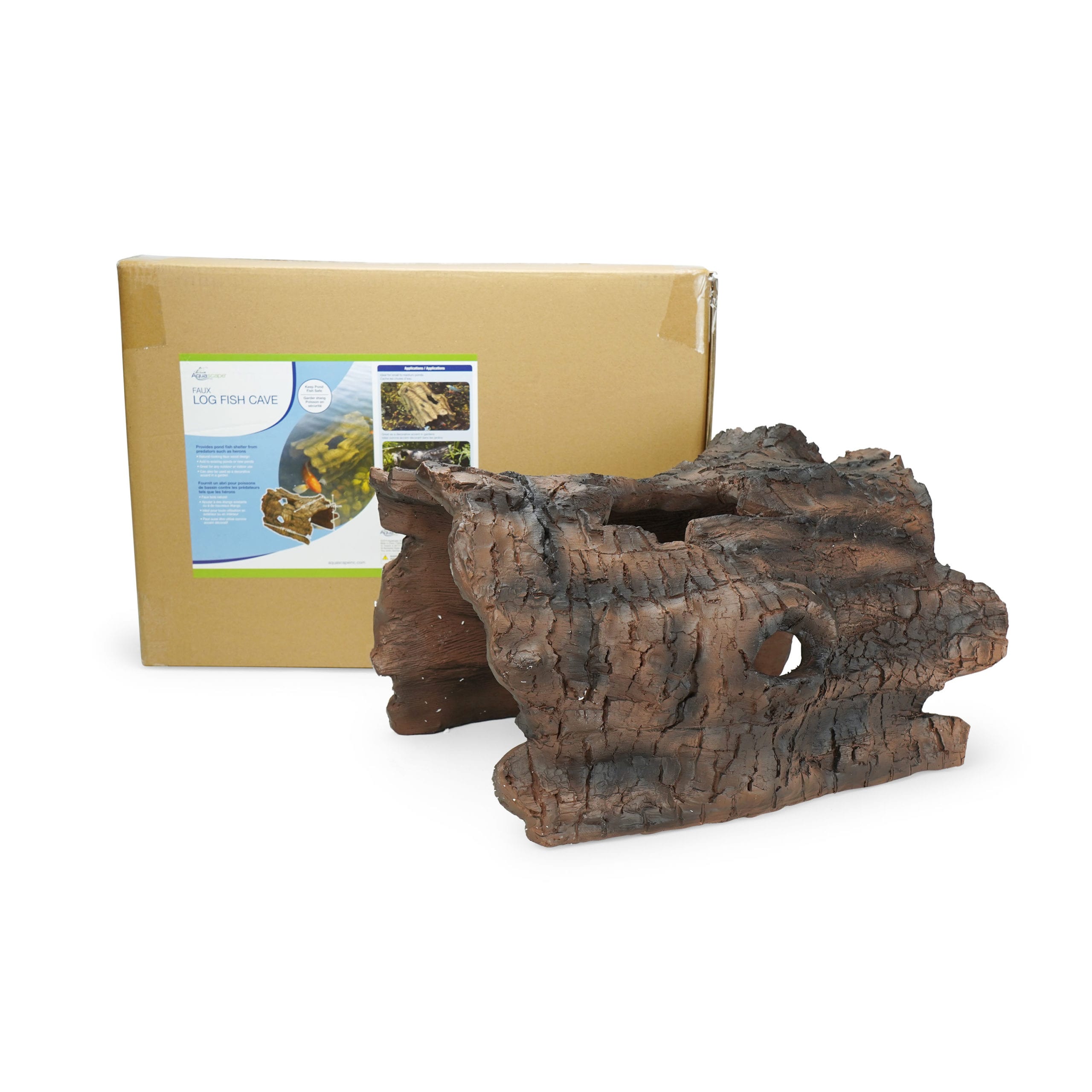 FAUX LOG FISH CAVE