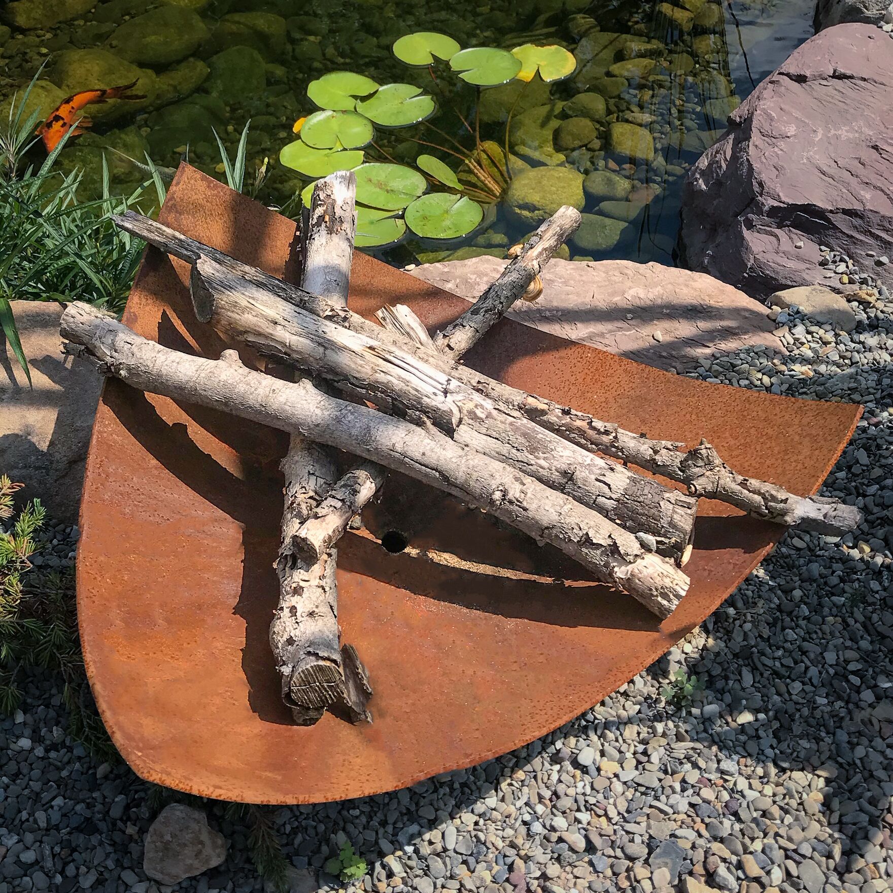 The Isosceles Modern Sculptural Fire Bowl