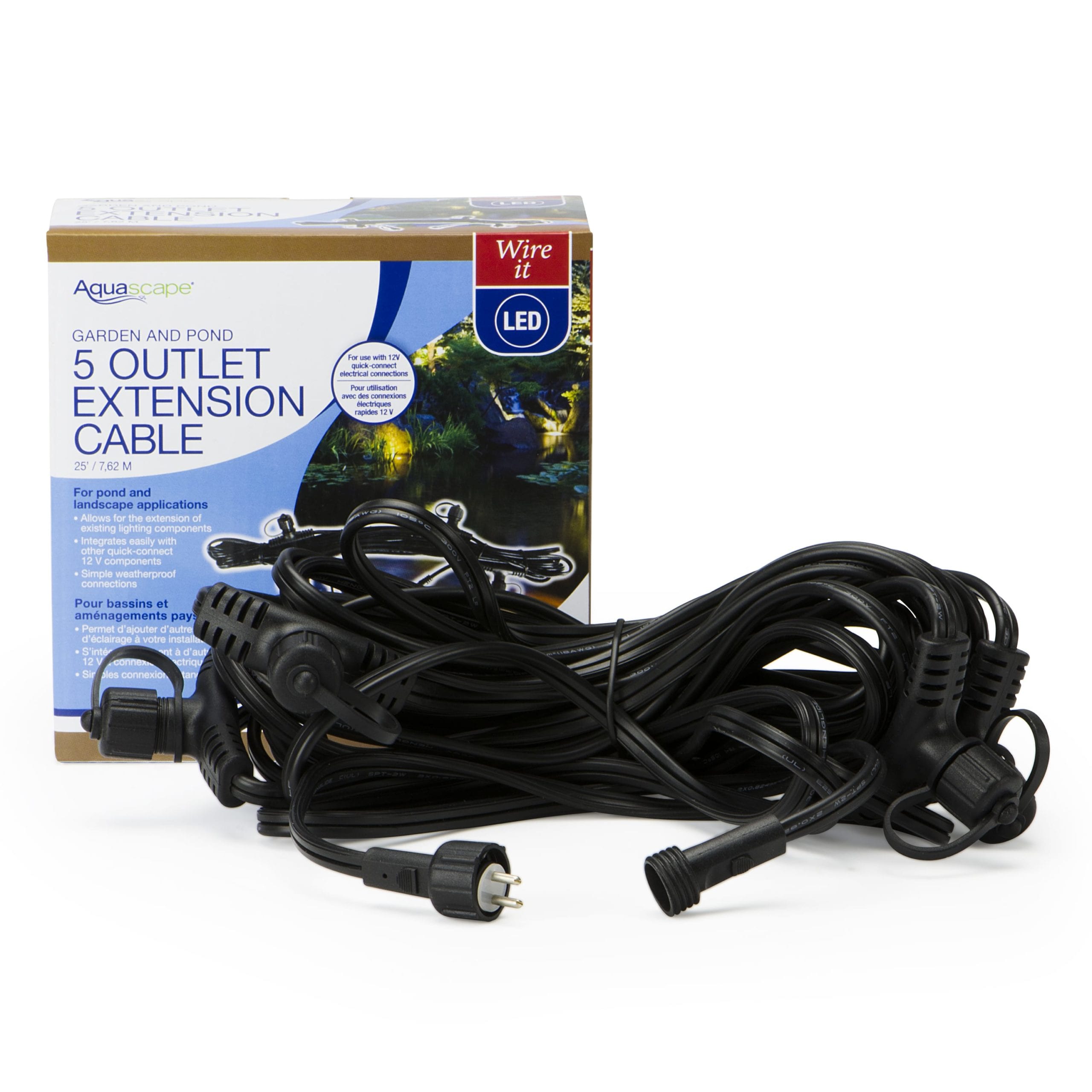 LOW VOLTAGE EXTENSION CABLE 5-OUTLET - 25' (7.62 M)