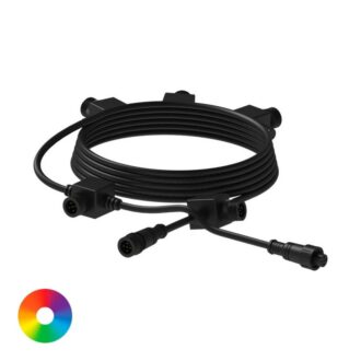 COLOR-CHANGING LIGHT EXTENSION CABLE 5-OUTLETS - 25' (7.62 M)