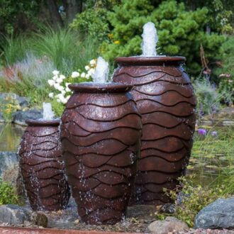 SCALLOPED URN