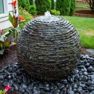 STACKED SLATE SPHERE