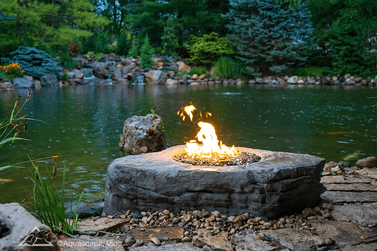 FAUX STONE FIRE PIT