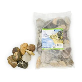 DECORATIVE RIVER PEBBLES - 22 LB
