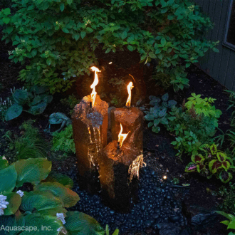 FIRE AND WATER BASALT COLUMN TORCH