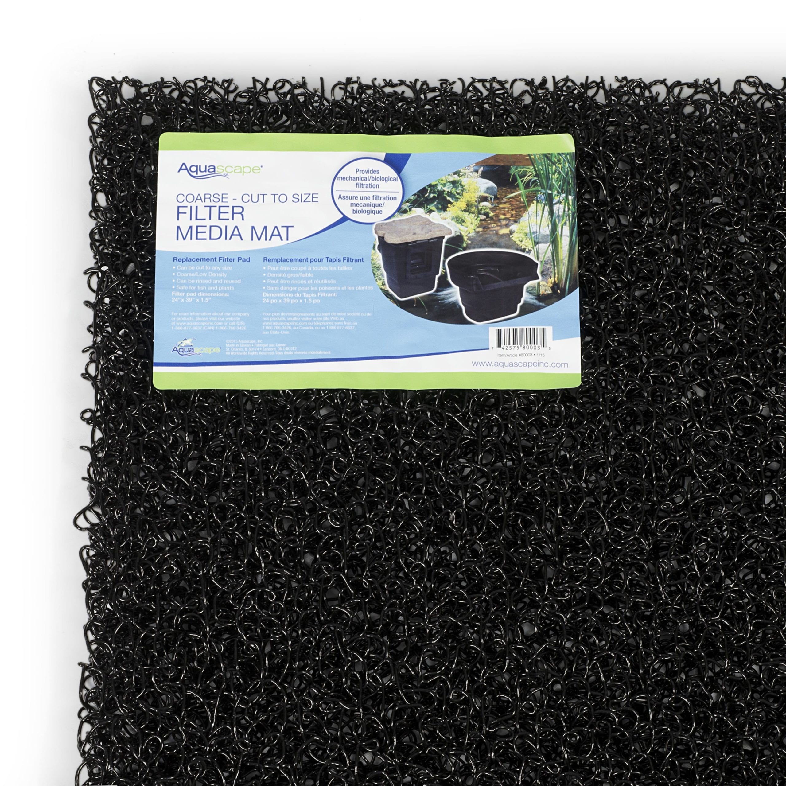 LOW DENSITY RIGID FILTER MAT