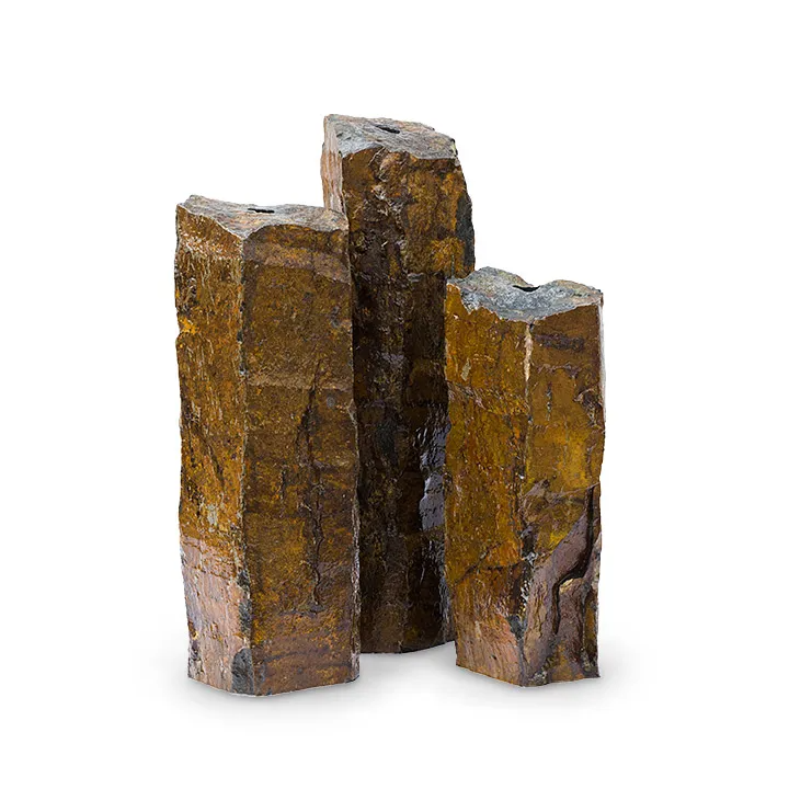 NATURAL MONGOLIAN BASALT COLUMNS SET OF 3