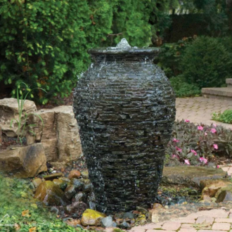 STACKED SLATE URN - 24" H (61 CM)