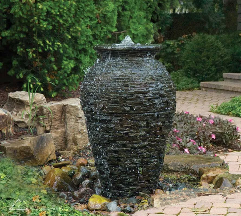 STACKED SLATE URN - 24" H (61 CM)