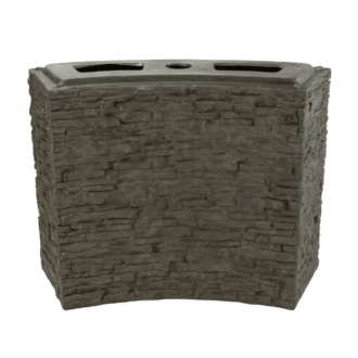 STACKED SLATE WALL BASE-CURVED - 26" H (66 CM)