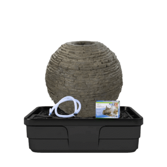 STACKED SLATE SPHERE FOUNTAIN KIT - 32" DIA (81 CM)