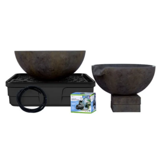 SPILLWAY BOWL AND BASIN FOUNTAIN KIT - IRON ORE - 32"/40" DIA (81/102 CM)