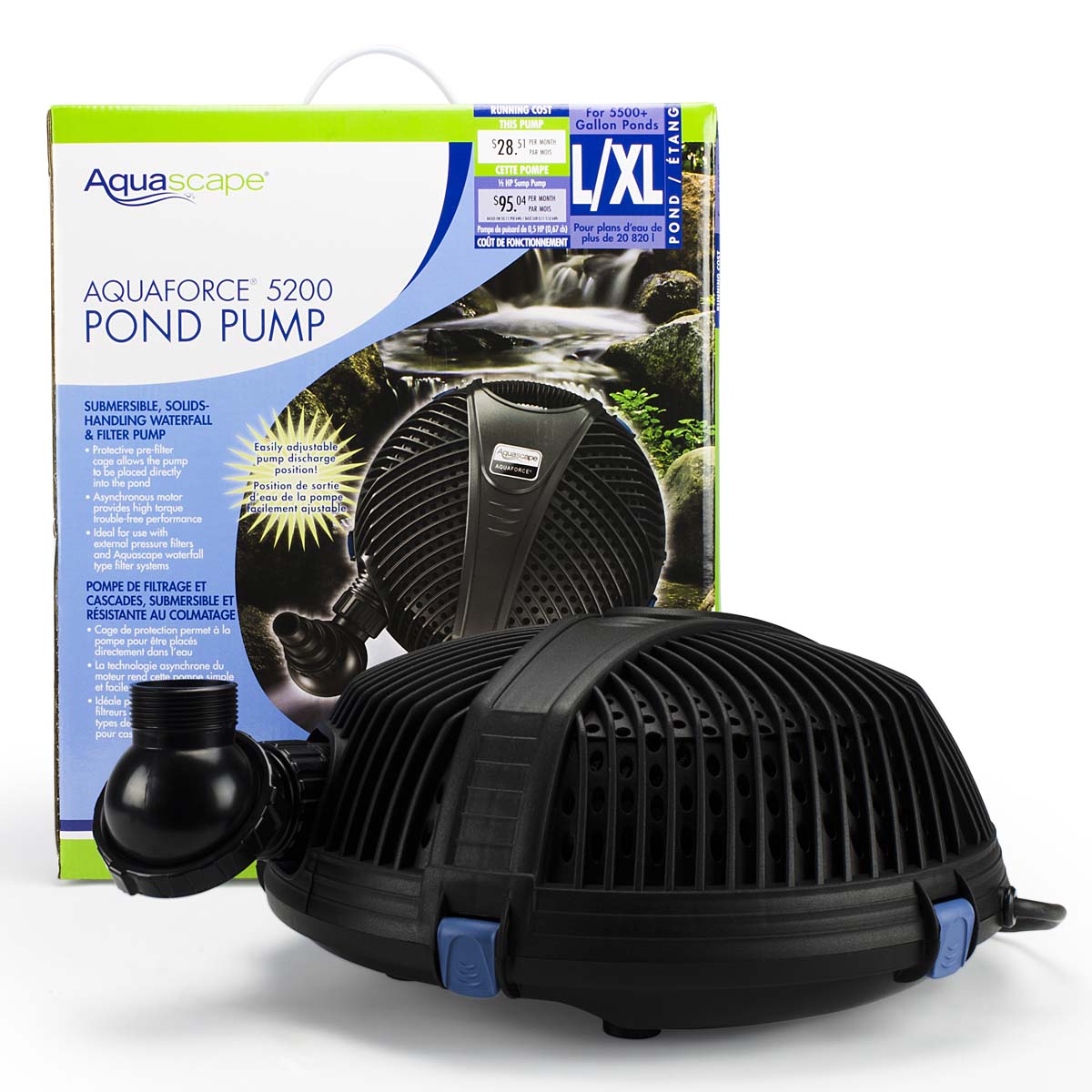 AQUAFORCE 5200 SOLIDS-HANDLING POND PUMP