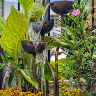 3-Cup Stainless Steel Fountain
